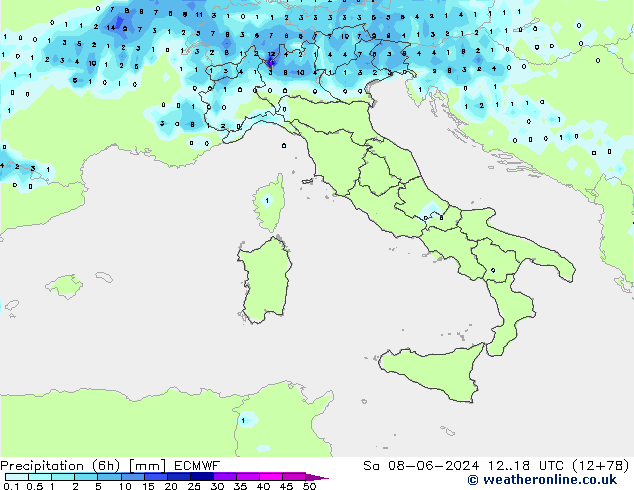 Z500/Rain (+SLP)/Z850 ECMWF  08.06.2024 18 UTC