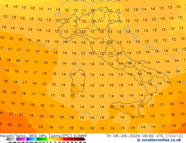 Z500/Rain (+SLP)/Z850 ECMWF Th 06.06.2024 00 UTC