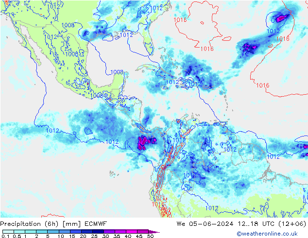 Z500/Rain (+SLP)/Z850 ECMWF We 05.06.2024 18 UTC