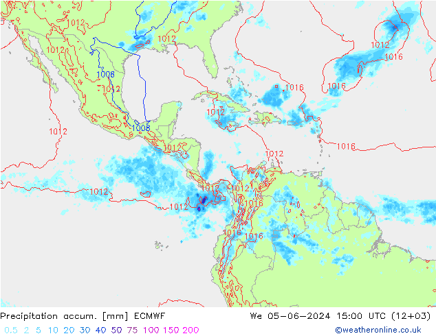 Precipitation accum. ECMWF  05.06.2024 15 UTC