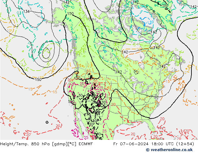 Z500/Rain (+SLP)/Z850 ECMWF Sex 07.06.2024 18 UTC