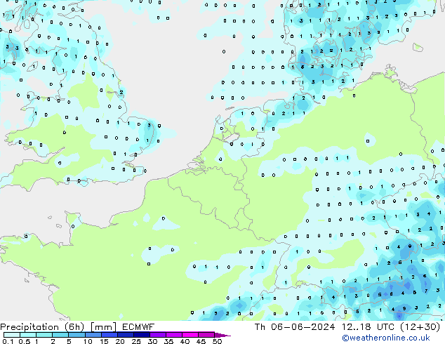 Z500/Rain (+SLP)/Z850 ECMWF Do 06.06.2024 18 UTC