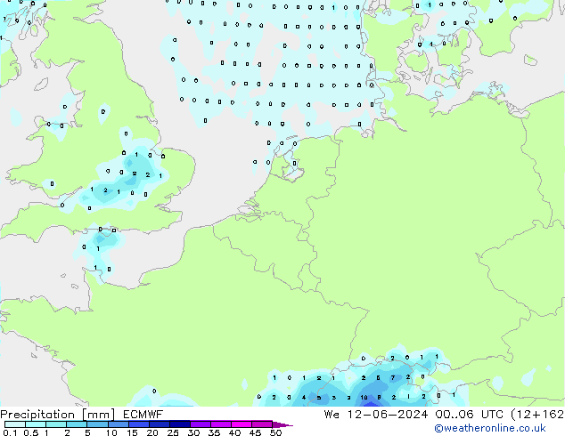 Precipitación ECMWF mié 12.06.2024 06 UTC