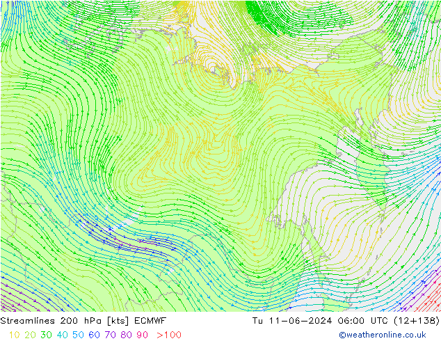  200 hPa ECMWF  11.06.2024 06 UTC