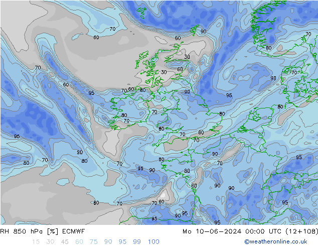 RV 850 hPa ECMWF ma 10.06.2024 00 UTC