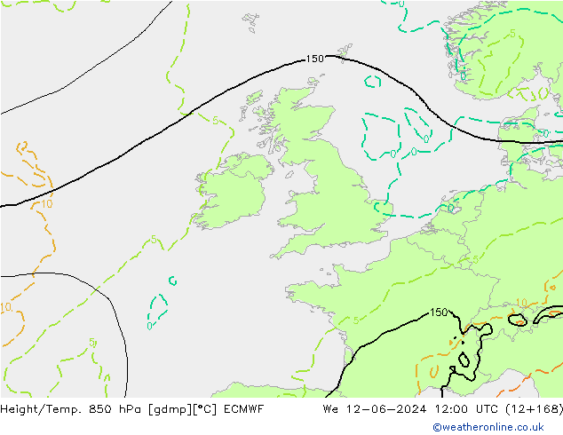 Z500/Rain (+SLP)/Z850 ECMWF ср 12.06.2024 12 UTC