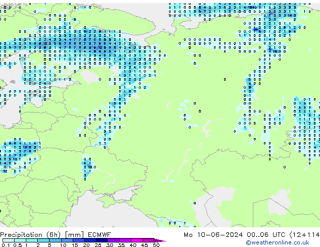 Z500/Rain (+SLP)/Z850 ECMWF Mo 10.06.2024 06 UTC