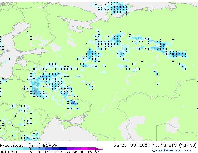 Precipitación ECMWF mié 05.06.2024 18 UTC