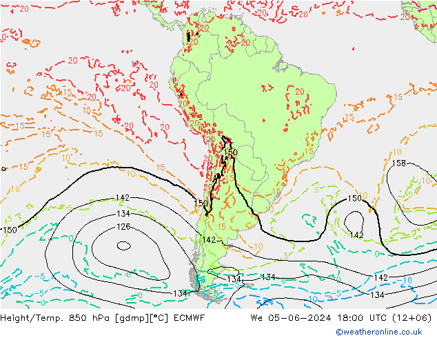 Z500/Rain (+SLP)/Z850 ECMWF ср 05.06.2024 18 UTC