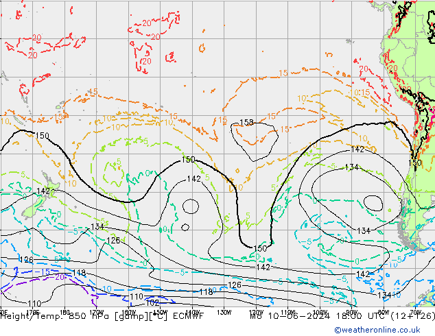 Height/Temp. 850 hPa ECMWF Seg 10.06.2024 18 UTC