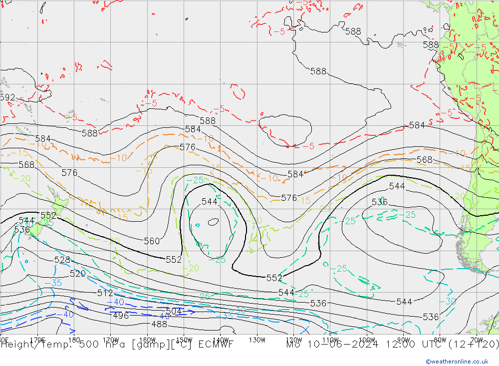 Z500/Rain (+SLP)/Z850 ECMWF Seg 10.06.2024 12 UTC