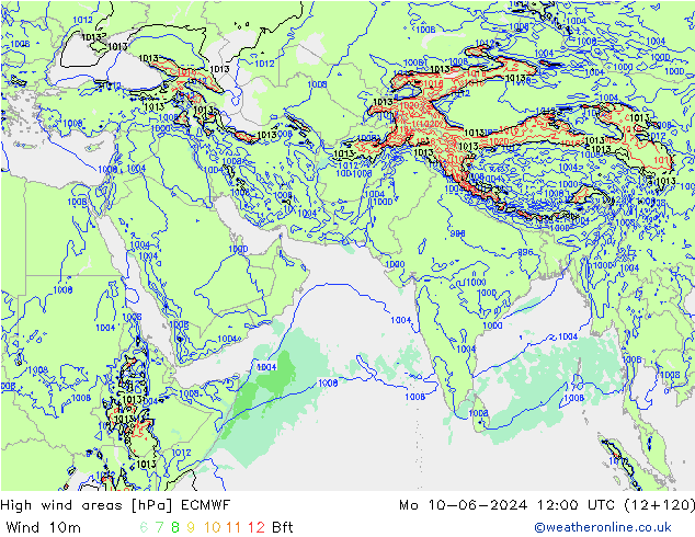 Windvelden ECMWF ma 10.06.2024 12 UTC