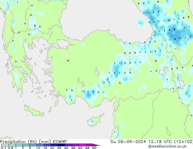 Z500/Rain (+SLP)/Z850 ECMWF dom 09.06.2024 18 UTC