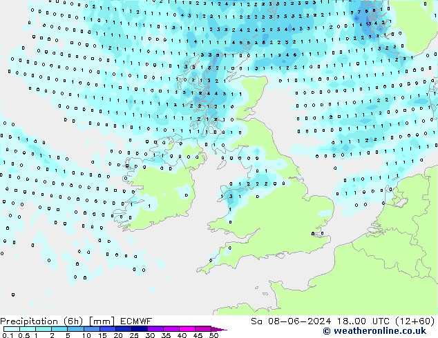 Z500/Yağmur (+YB)/Z850 ECMWF Cts 08.06.2024 00 UTC