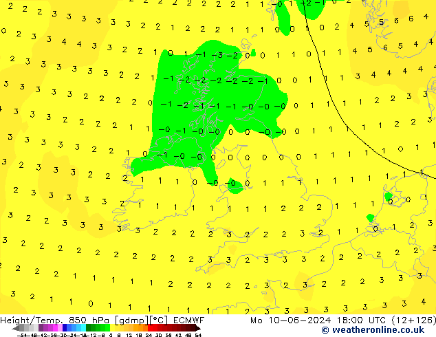 Z500/Rain (+SLP)/Z850 ECMWF lun 10.06.2024 18 UTC