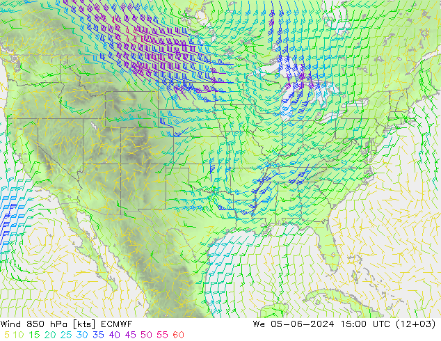 Wind 850 hPa ECMWF We 05.06.2024 15 UTC