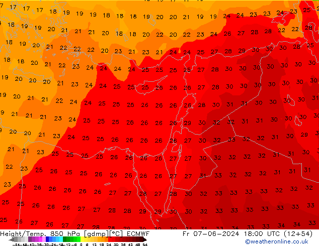 Z500/Rain (+SLP)/Z850 ECMWF Sex 07.06.2024 18 UTC