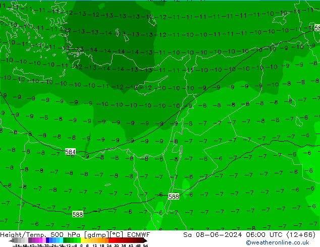 Z500/Rain (+SLP)/Z850 ECMWF sam 08.06.2024 06 UTC