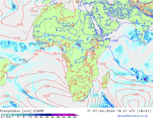 Yağış ECMWF Cu 07.06.2024 21 UTC