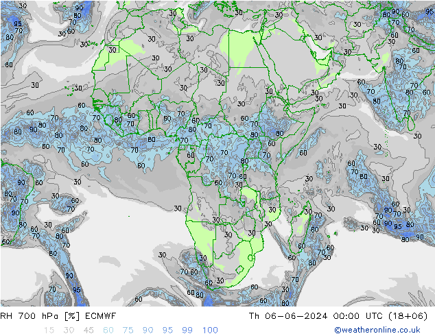 700 hPa Nispi Nem ECMWF Per 06.06.2024 00 UTC