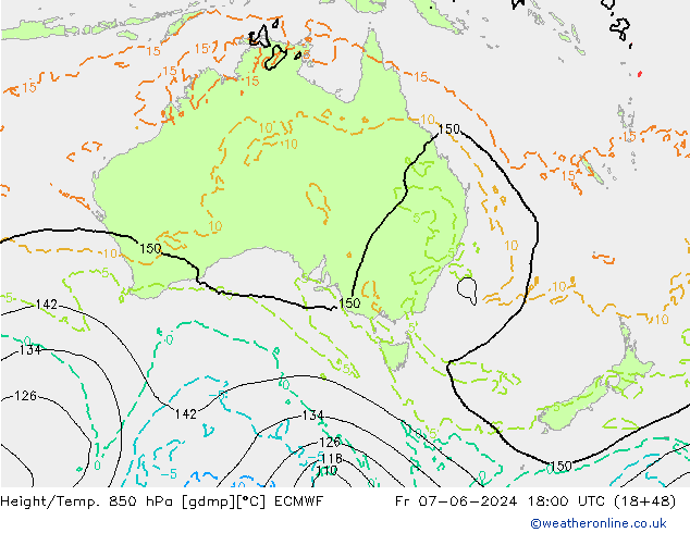 Z500/Rain (+SLP)/Z850 ECMWF пт 07.06.2024 18 UTC