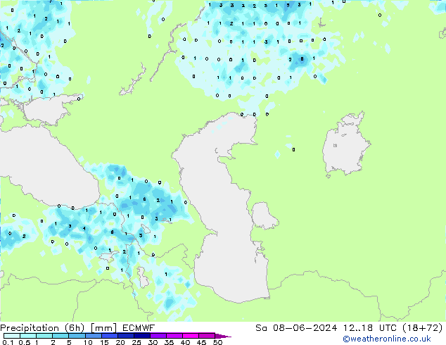 Z500/Regen(+SLP)/Z850 ECMWF za 08.06.2024 18 UTC