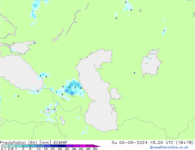 Z500/Rain (+SLP)/Z850 ECMWF Su 09.06.2024 00 UTC