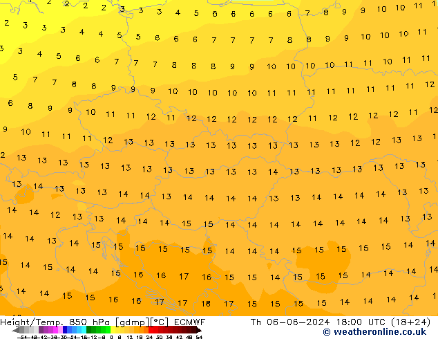 Z500/Rain (+SLP)/Z850 ECMWF  06.06.2024 18 UTC