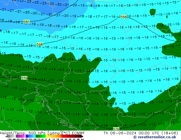 Z500/Rain (+SLP)/Z850 ECMWF jeu 06.06.2024 00 UTC