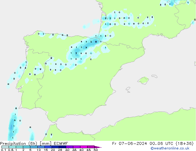 Z500/Rain (+SLP)/Z850 ECMWF Fr 07.06.2024 06 UTC