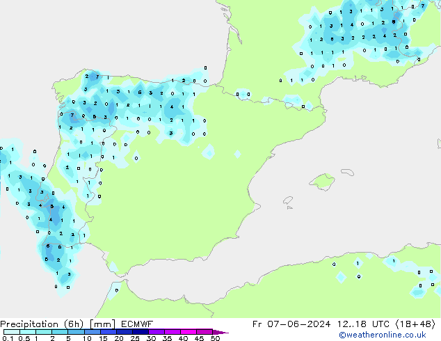 Z500/Rain (+SLP)/Z850 ECMWF Sex 07.06.2024 18 UTC