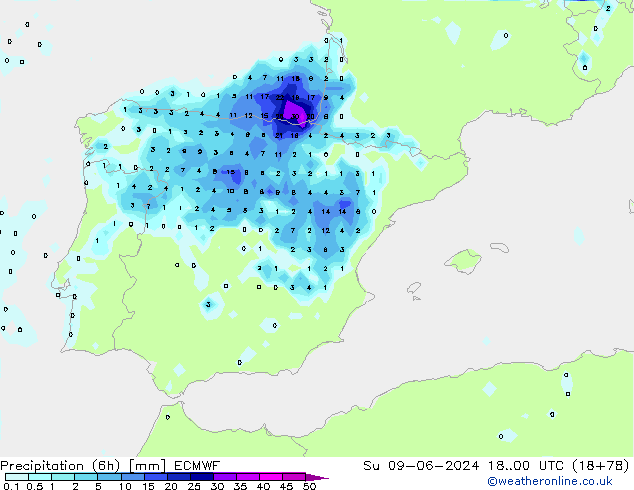 Z500/Rain (+SLP)/Z850 ECMWF  09.06.2024 00 UTC