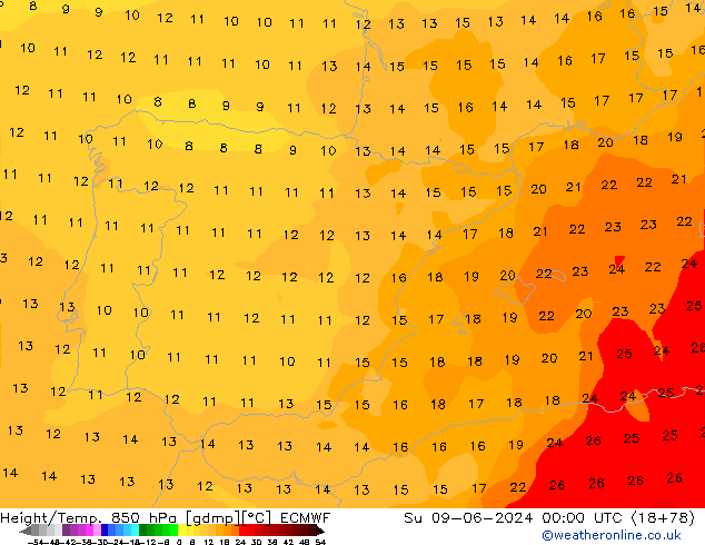 Z500/Rain (+SLP)/Z850 ECMWF  09.06.2024 00 UTC