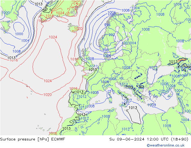      ECMWF  09.06.2024 12 UTC