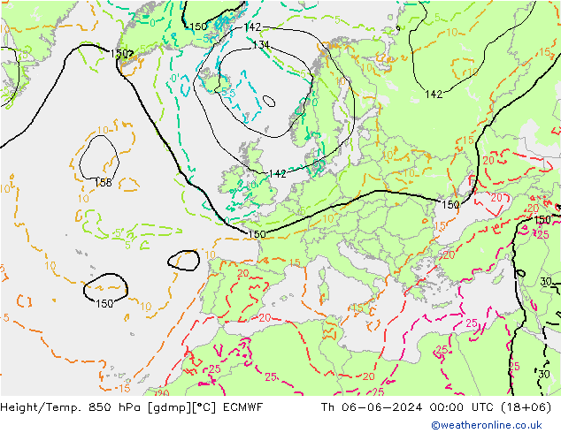 Z500/Rain (+SLP)/Z850 ECMWF  06.06.2024 00 UTC
