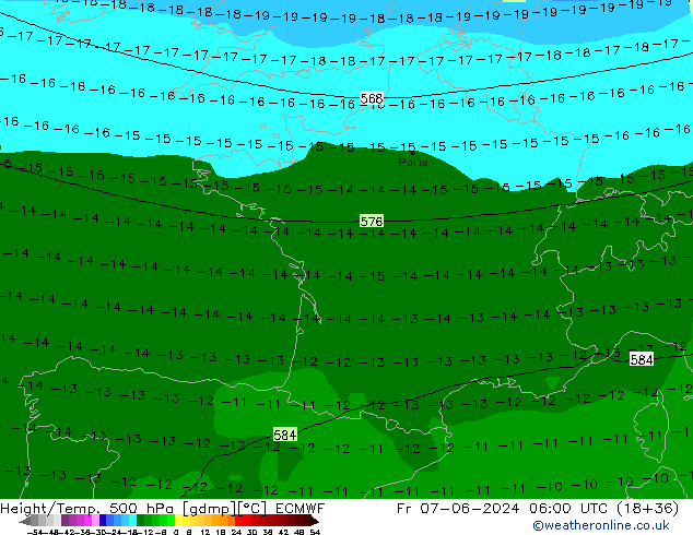 Z500/Rain (+SLP)/Z850 ECMWF Fr 07.06.2024 06 UTC