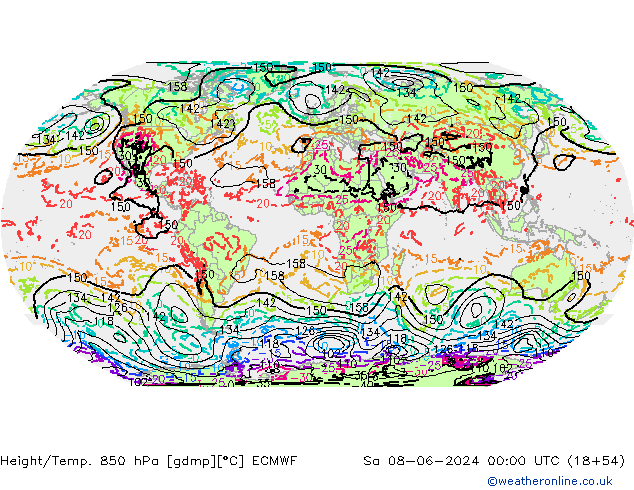 Z500/Rain (+SLP)/Z850 ECMWF sáb 08.06.2024 00 UTC