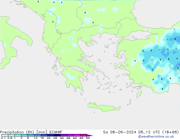 Z500/Rain (+SLP)/Z850 ECMWF Sa 08.06.2024 12 UTC