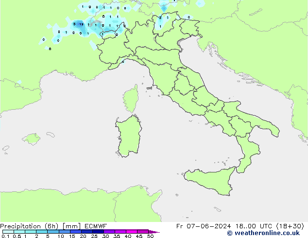 Z500/Rain (+SLP)/Z850 ECMWF Fr 07.06.2024 00 UTC