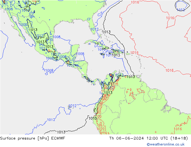 Bodendruck ECMWF Do 06.06.2024 12 UTC