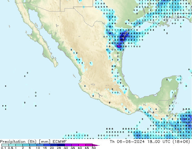 Z500/Yağmur (+YB)/Z850 ECMWF Per 06.06.2024 00 UTC