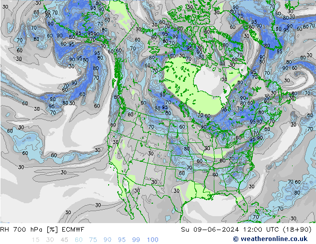 700 hPa Nispi Nem ECMWF Paz 09.06.2024 12 UTC