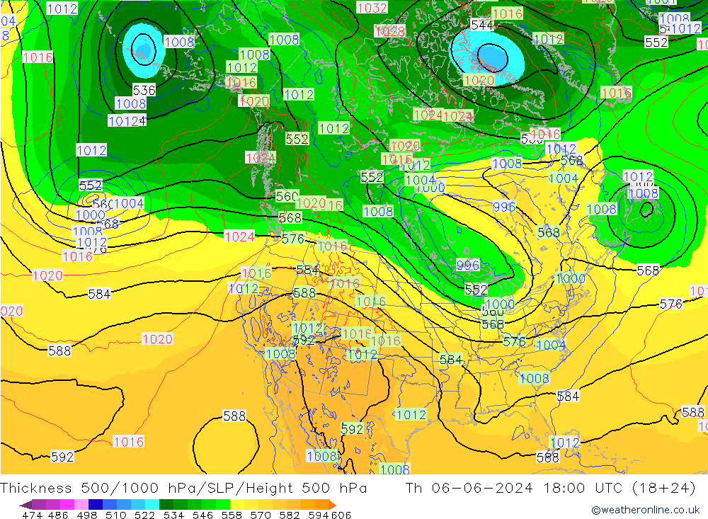 Thck 500-1000hPa ECMWF Th 06.06.2024 18 UTC