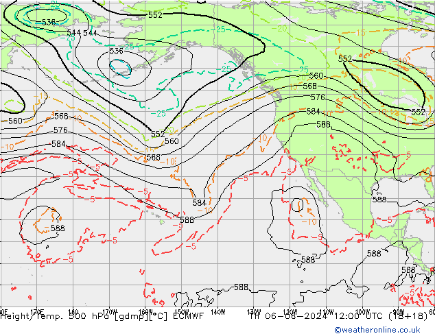 Z500/Rain (+SLP)/Z850 ECMWF  06.06.2024 12 UTC