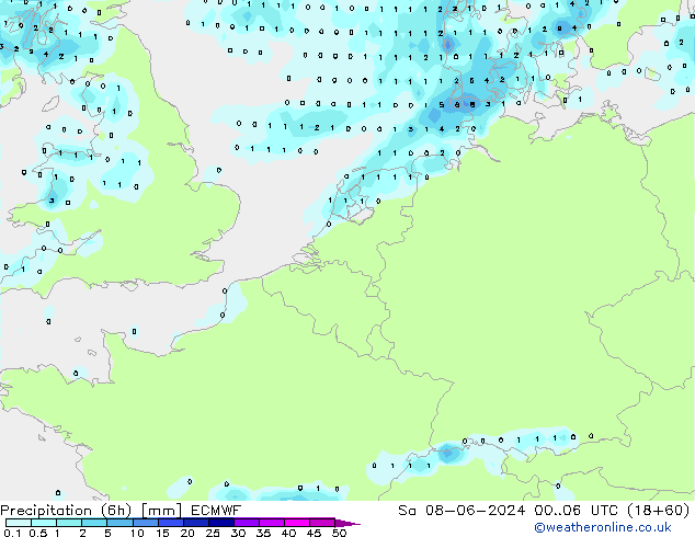 Z500/Rain (+SLP)/Z850 ECMWF Sa 08.06.2024 06 UTC