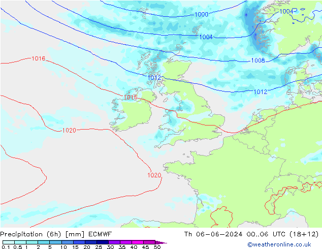 Z500/Regen(+SLP)/Z850 ECMWF do 06.06.2024 06 UTC