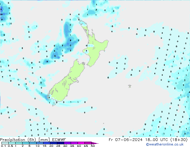 Z500/Rain (+SLP)/Z850 ECMWF Fr 07.06.2024 00 UTC