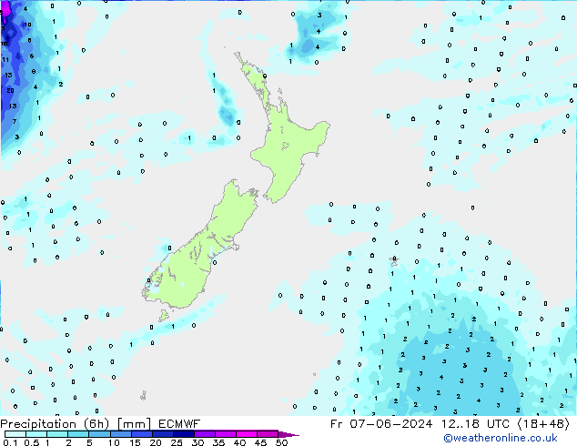 Z500/Rain (+SLP)/Z850 ECMWF Pá 07.06.2024 18 UTC