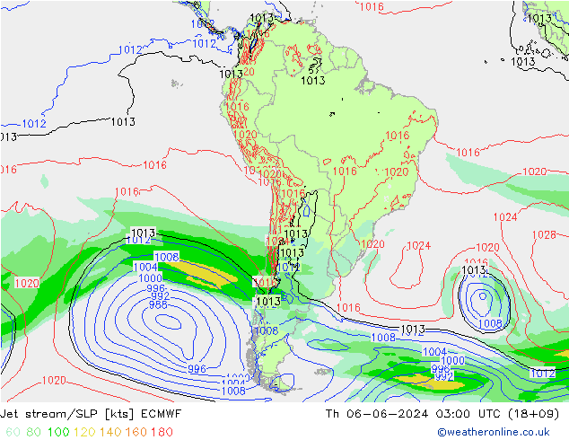 Polarjet/Bodendruck ECMWF Do 06.06.2024 03 UTC