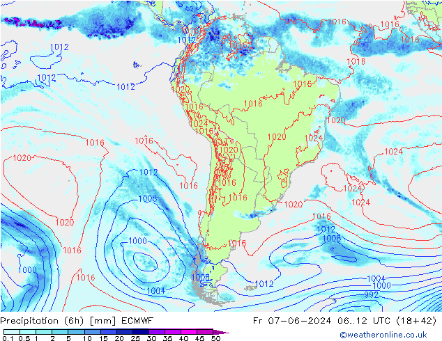 Z500/Rain (+SLP)/Z850 ECMWF pt. 07.06.2024 12 UTC